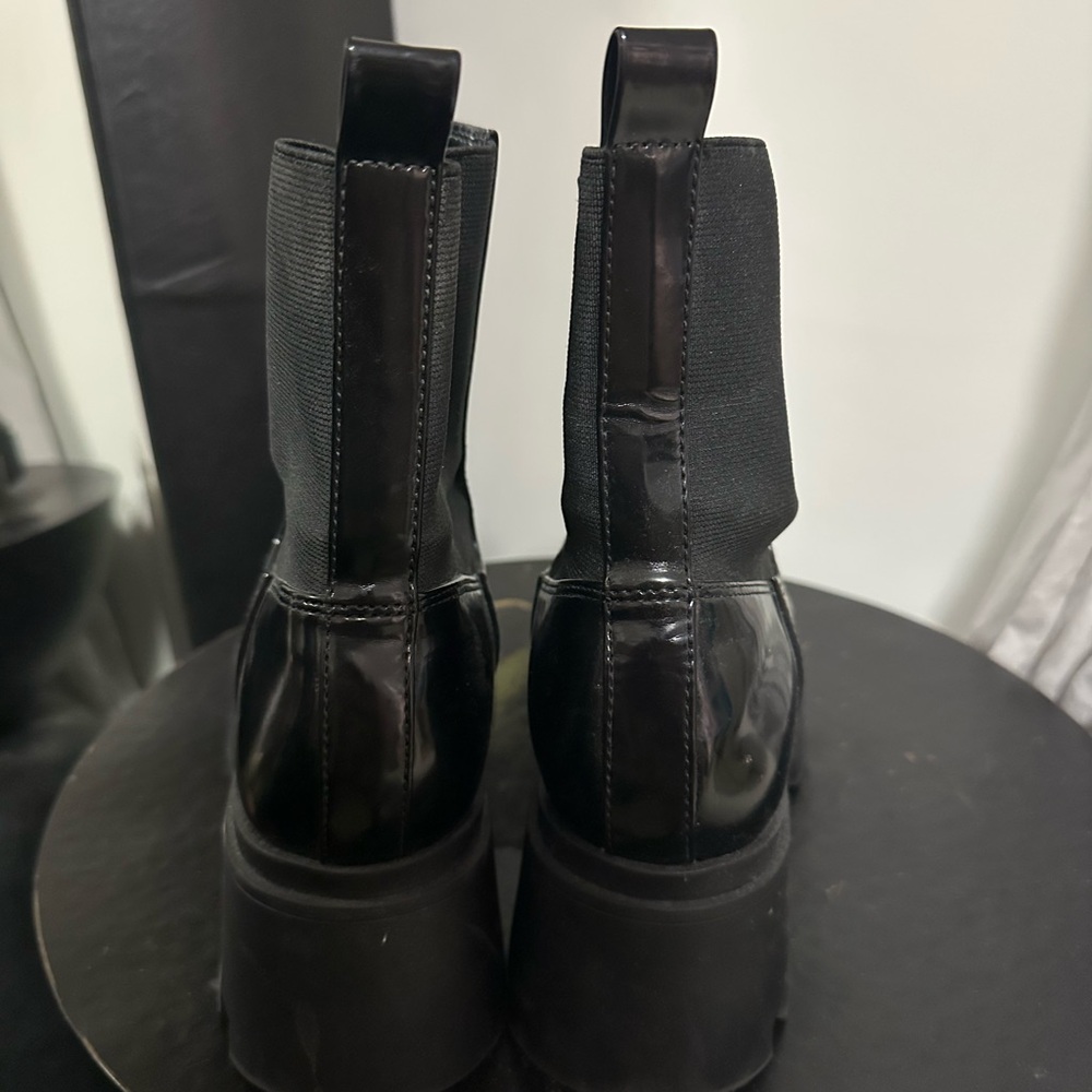 Black Platform Chelsea Boots